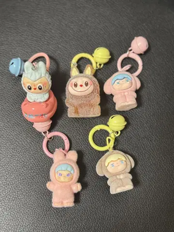 캐릭터 키링 5개 세트 벨 포함
