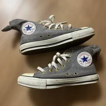 CONVERSE ALL STAR 스니커즈 백 리본 23.5cm 그레이