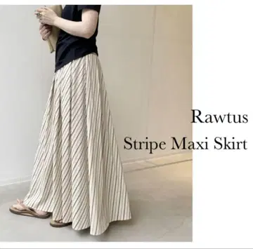 L'Appartement RAWTUS/로타스 스트라이프 맥시 스커트