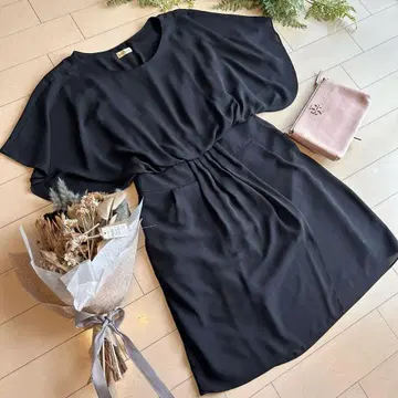 NOBLE 노블 쉬폰 원피스 블랙 수험, 졸업식, 학교 행사