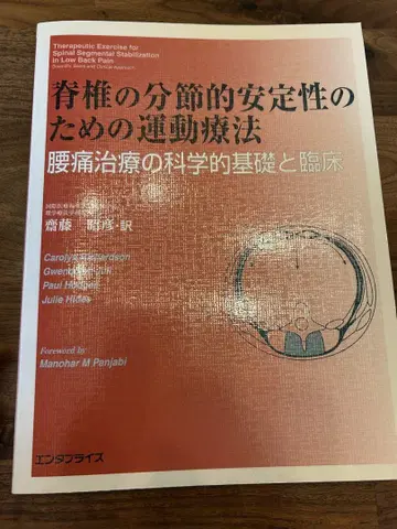 척추의 분절적 안정성을 위한 운동 요법