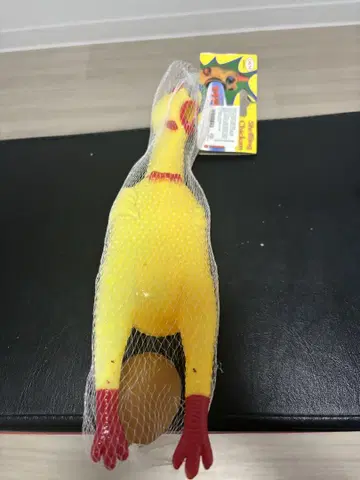 새상품 닭 모양 러버 완구