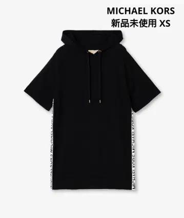 마이클코어스 블랙 후드 부착 원피스 XS