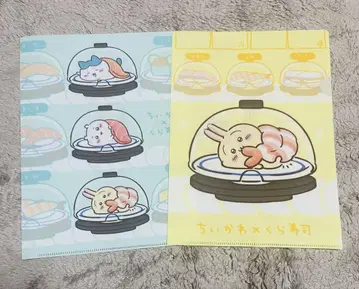 치이카와 (먼작귀) 쿠라스시 콜라보 클리어 파일 2장 세트