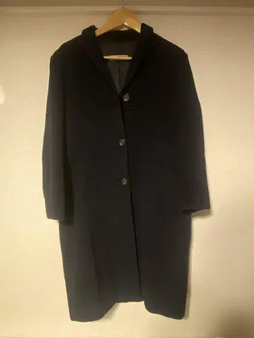 질샌더 네이비 체스터 코트