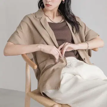 LOWRYS FARM 로리즈팜 바스켓 자켓 SS 베이지