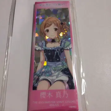 샤니마스 사쿠라기 마노 공식 홀로그램 롱 캔뱃지 4th LIVE