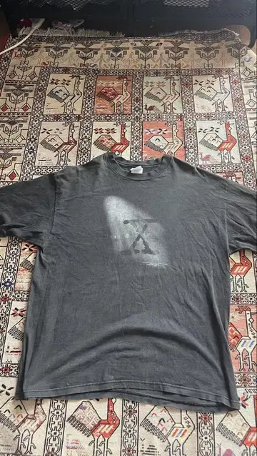X-FILE TEE 빈티지 1998 페이드 XL