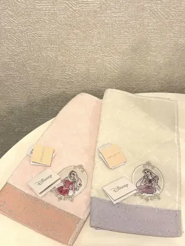 질스튜어트 디즈니 프린세스 타월 손수건 2장 세트
