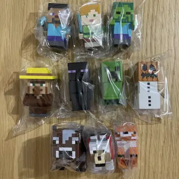 마인크래프트 마인크래프트 소프트 비닐 퍼펫 마스코트 전 10종류 컴플리트