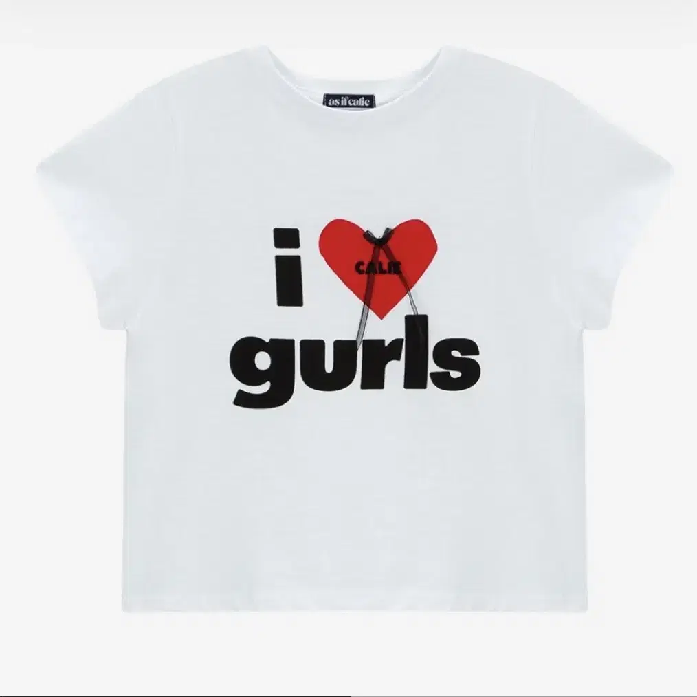 Asif Cali Short Sleeve White Asif Cali Cali Girls T-shirt