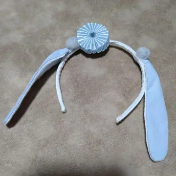 DD MDD 토끼 귀 머리띠 스카이블루
