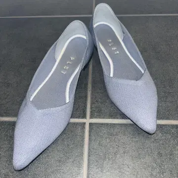 PLST 플라스테 로퍼 신발 플랫 24cm 스카이블루 라이트 블루