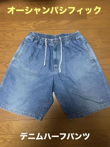 오션 퍼시픽 데님 하프 팬츠 숏 팬츠 하프 팬츠