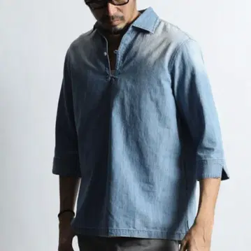 The Duffer of st.George 데님 스키퍼 셔츠