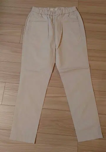 베이지 슬림 핏 치노 팬츠 45
