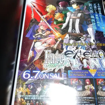 Fate/extella LINK 기무라 료헤이 사인 포함 포스터