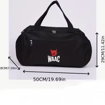 WAAC 블랙 스포츠 백 50cm