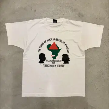 90s USA제 아프리카 티셔츠 평화 싱글 스티치 스크린 스타즈