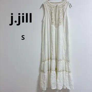 j.jill 자수 슬리브리스 롱 원피스 S 사이즈