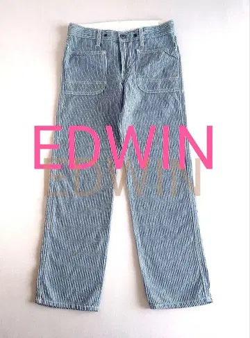 에드윈 히코리 팬츠 EDWIN 워크 팬츠 스트라이프