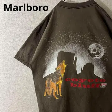 Marlboro COYOTE POCKET 말보로 코요테 브라운 티셔츠