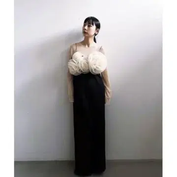 ROSE BUSTIER SET DRESS 블랙 S 사이즈