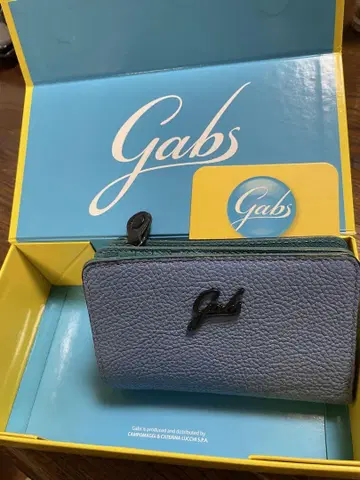 Gabs 가죽 지갑 파랑