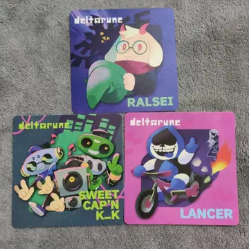 Deltarune 게이머 베이킹 혜택 코스터 3개 세트
