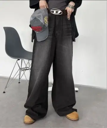 sedacle 빈티지 컬러 오버 다이 데님