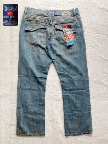 Quiksilver 팬츠 레귤러 핏 스트레이트 데님 34