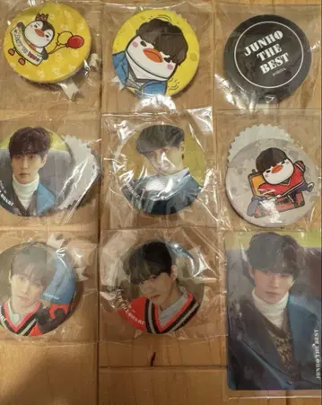 2PM 준호 JUNHO THE BEST 복권 캔뱃지 및 카드 세트