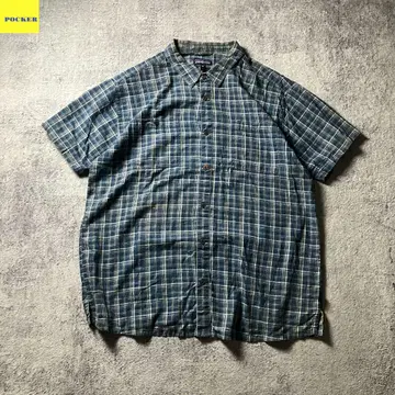 파타고니아 patagonia 2XL 체크 셔츠 반팔 오가닉