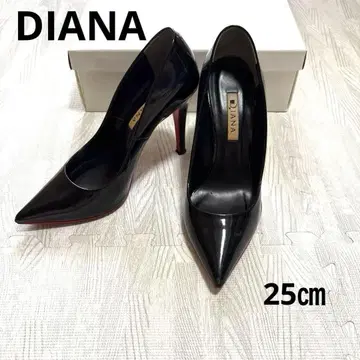 DIANA 스틸레토 펌프스 레드 밑창 (펄 에나멜)