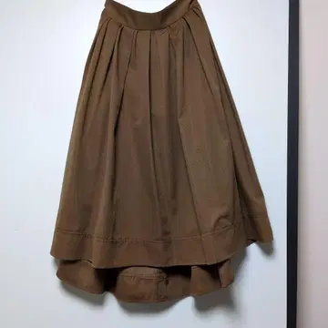 SLOBE 브라운 플레어 스커트