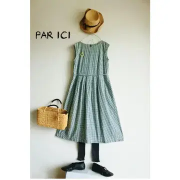 PAR ICI 팰리시 체크 원피스