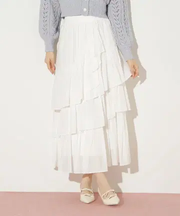 질스튜어트 랜덤 티어드 볼륨 스커트