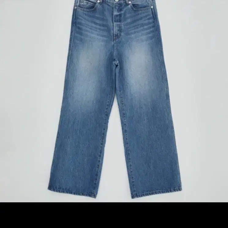 Modimode Hem Snap Two-Way Washing Denim Pants S #벌룬데님
