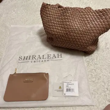 SHIRALEAH 샤라레아 인트레차트 메쉬 백 아몬드