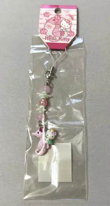 초레어 헤이세이 레트로 지역 특산품 키티 해마 스트랩 비즈 스트랩