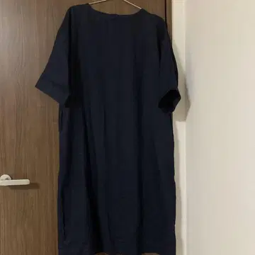 새상품급 프렌치 린넨 워싱 7부 소매 원피스 무인양품 S 린넨