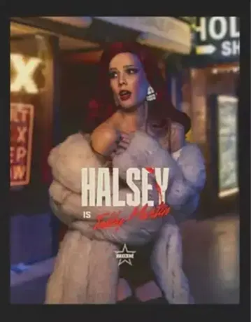 Halsey 홀시 밴드 영화 티셔츠 레어 일렉트로 팝