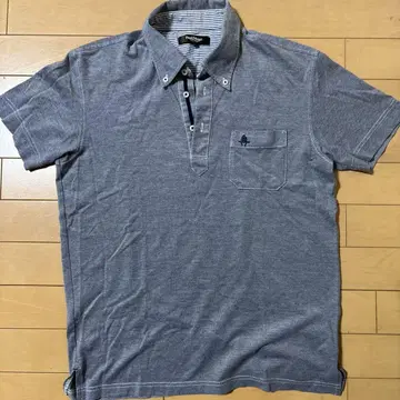 Paul Stuart 그레이 피케 셔츠 L 사이즈
