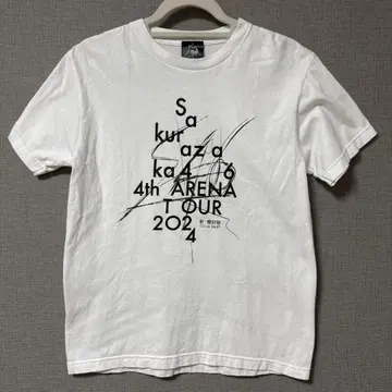 사쿠라자카46 로고 티셔츠 4th ARENA TOUR 2024 화이트 S