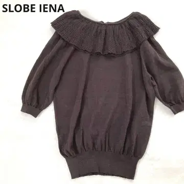SLOBE IENA 슬로브 이에나 린넨 레이스 옷깃 니트 풀오버