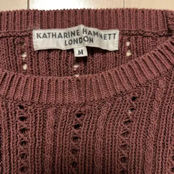 KATHARINE HAMNETT 레이스 니트 반팔 티셔츠 세트 M