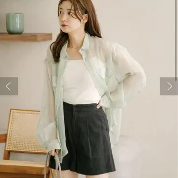 kastane 오간자 크레이프 셔츠 L 사이즈