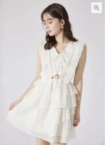 Rienda 프릴 티어드 원피스