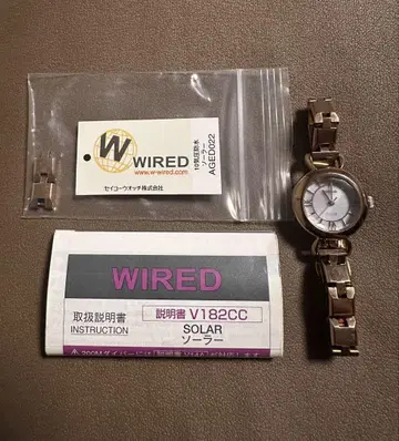 상자 없음 SEIKO WIRED 솔라 손목시계 V182CC 골드