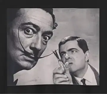 살바도르 달리 아트 살바도르 달리 티셔츠 Mr Bean 레어